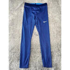 Nike Pro Elite Official USA Racing Tights Size Large Men Blue AO8491-000